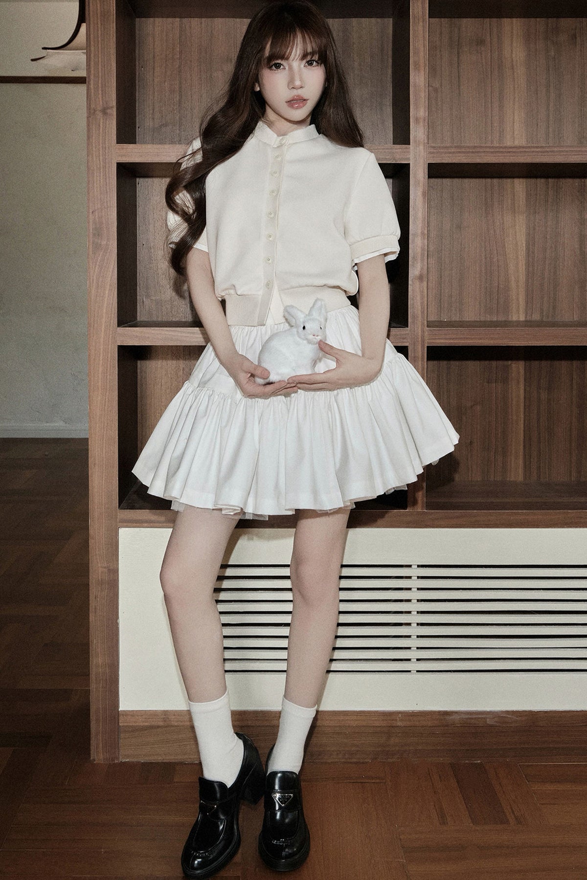 Ballet Style Double-Layer Mesh A-Line Cake Skirt