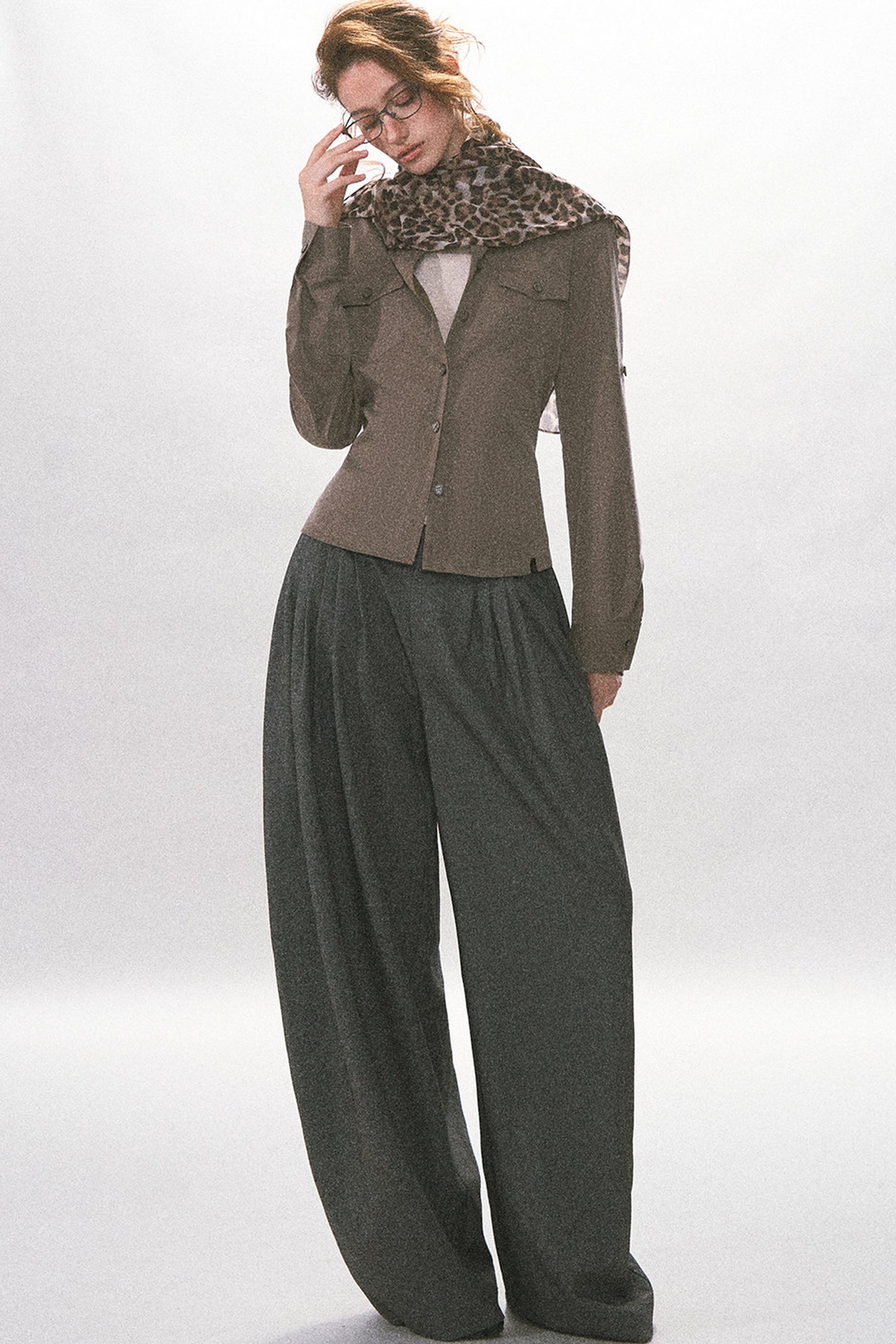 Adjustable Waist Vintage Work Shirt
