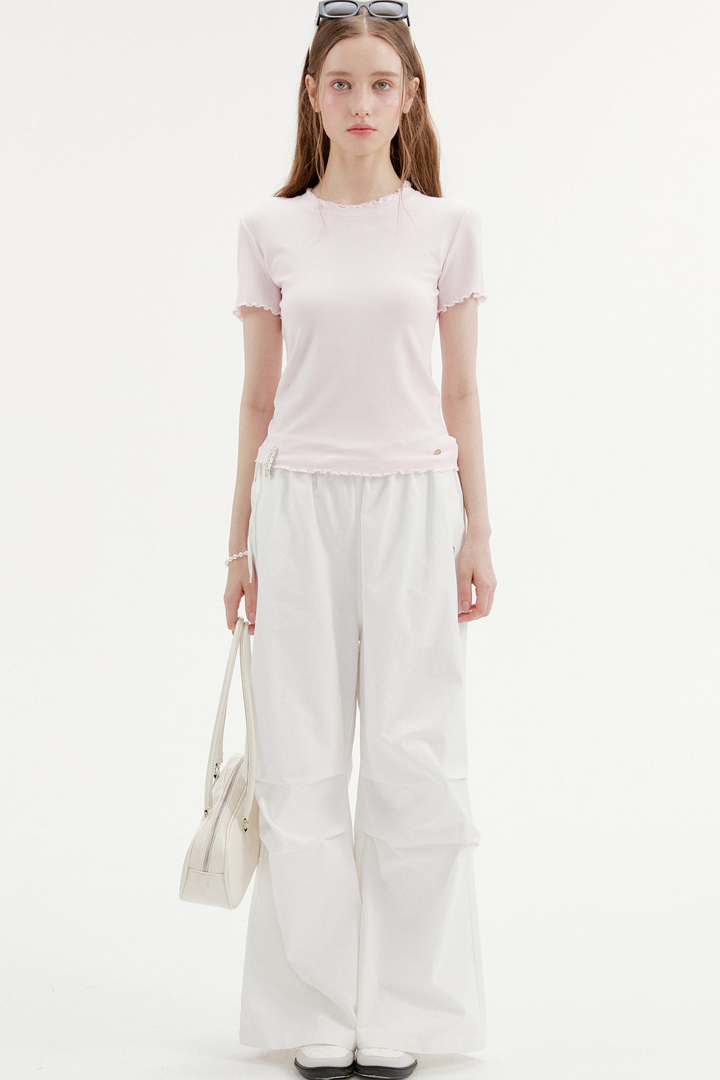 Pleated Drape Cargo Pants