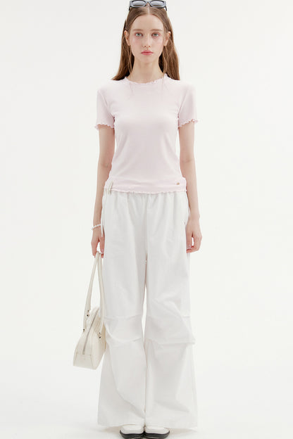 Pleated Drape Cargo Pants