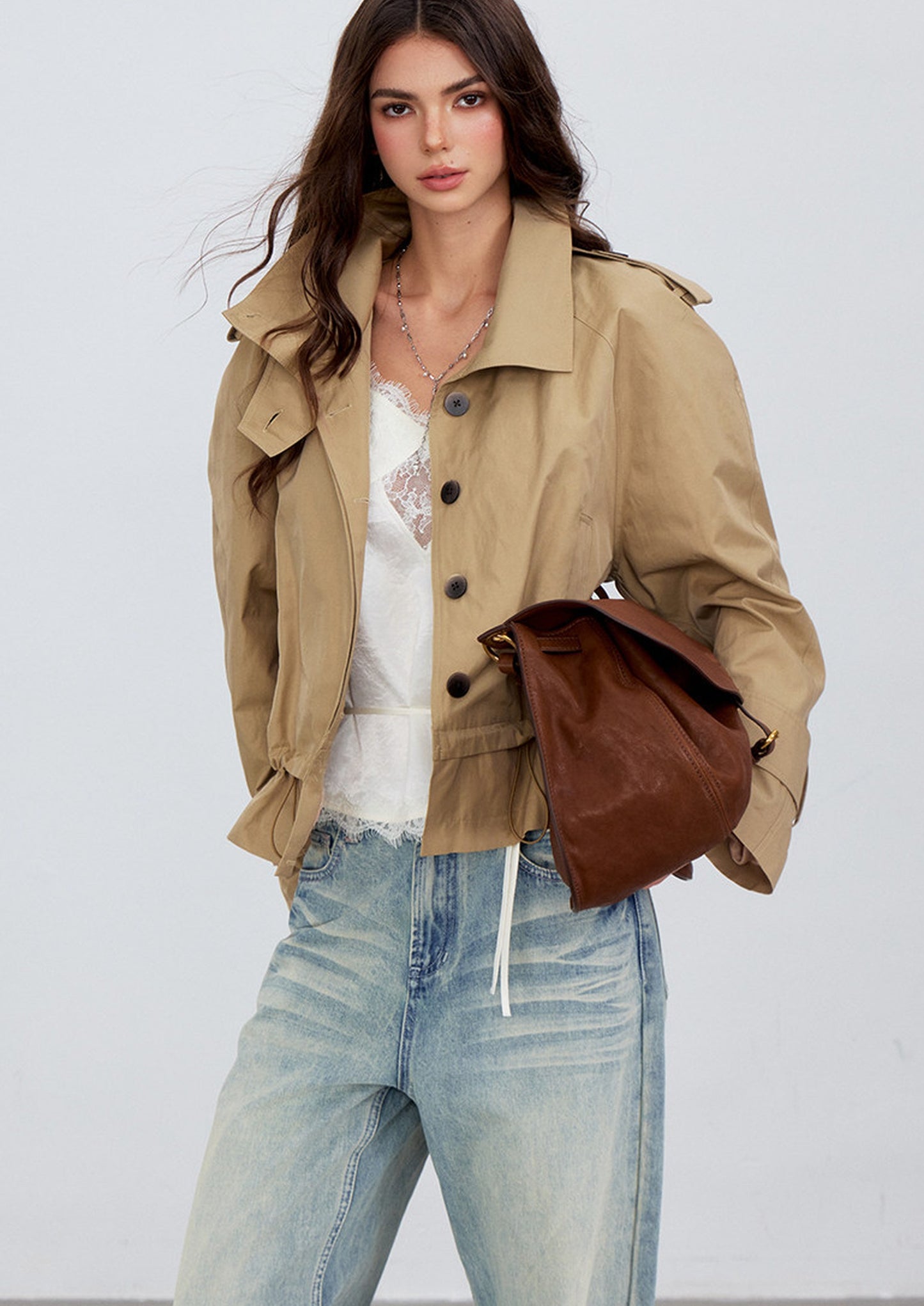 Modern Stand Collar Windbreaker Jacket