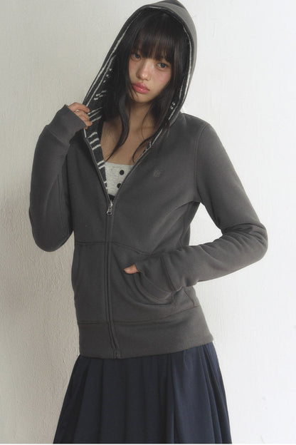 Reversible Striped Hooded Jacket and Pants Set-Up