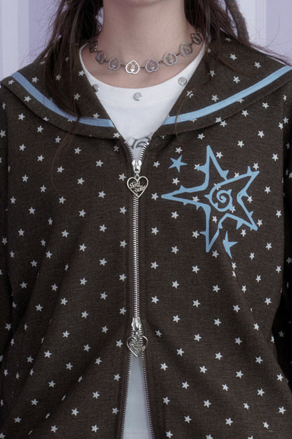 Swirl Star Jacket and Pleated Skirt Set-Up