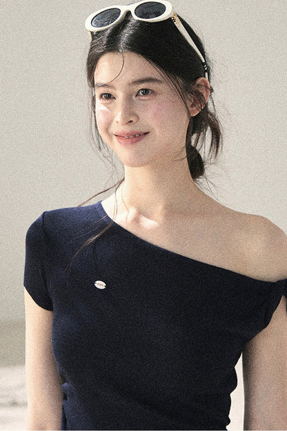 Asymmetrical Knot Crop Top