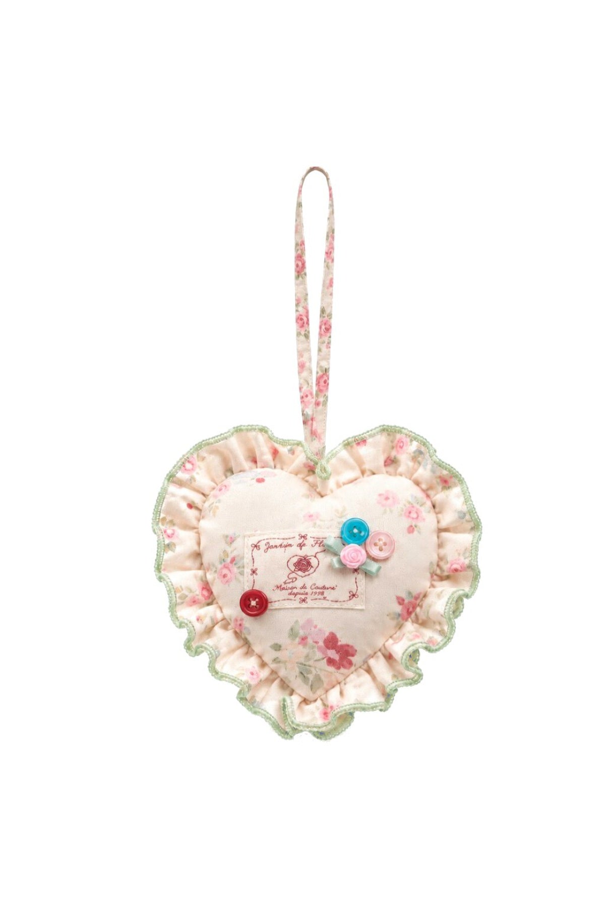 Hand-Painted Heart Pendant Soft Bag