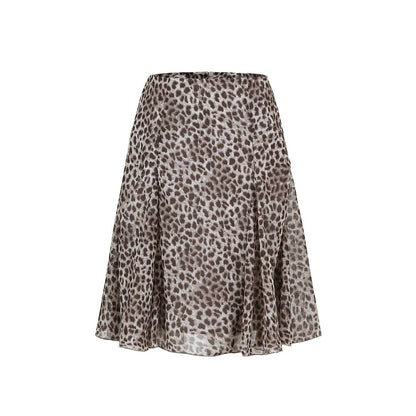 Leopard Print Fishtail Skirt