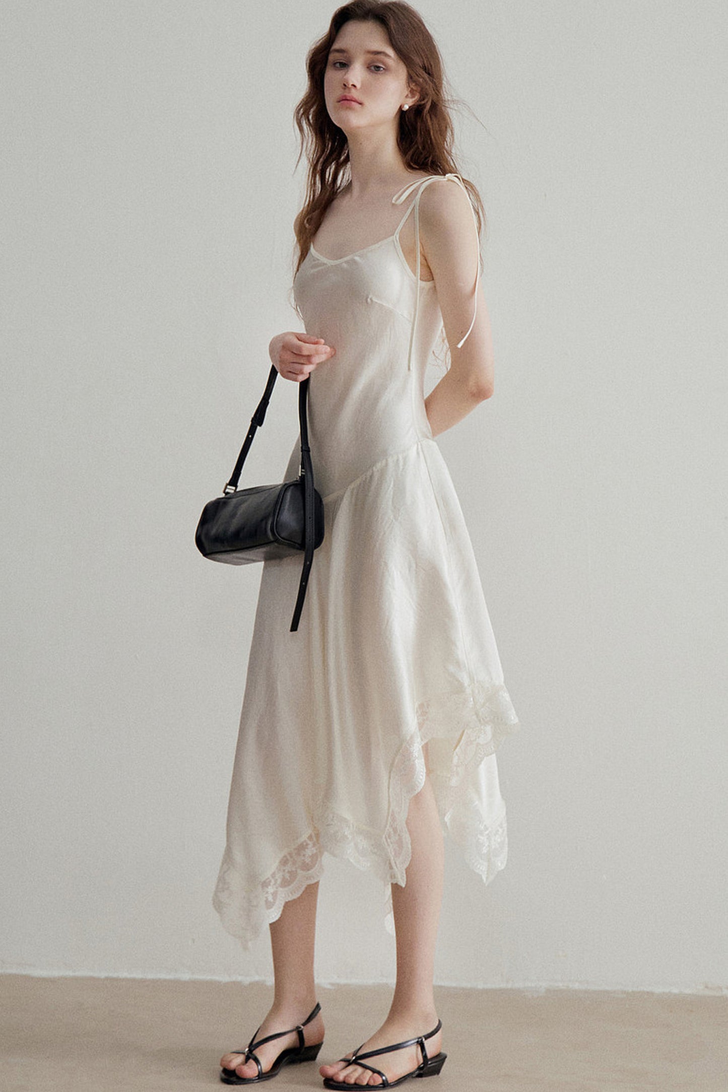 French Acetate Satin Slip Dress