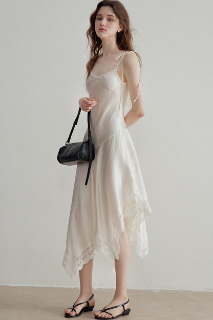 French Acetate Satin Slip Dress