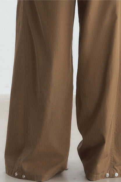 High-Waisted Wide-Leg Cargo Pants
