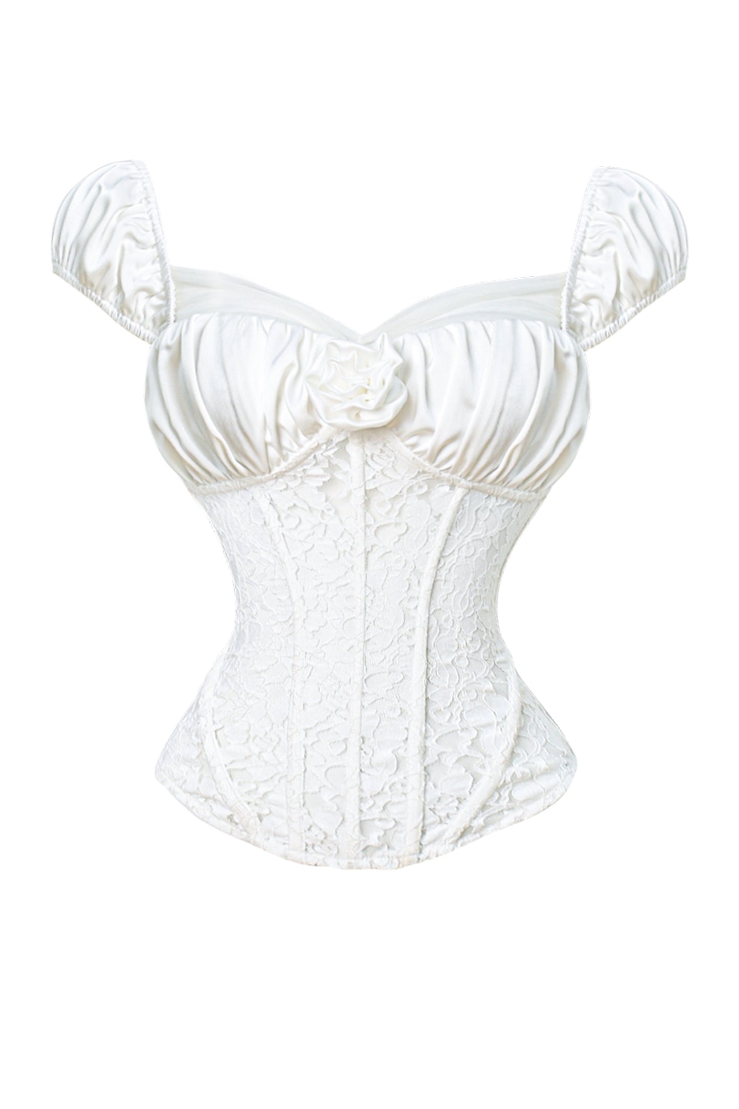 Satin Lace Fishbone Top Set-Up