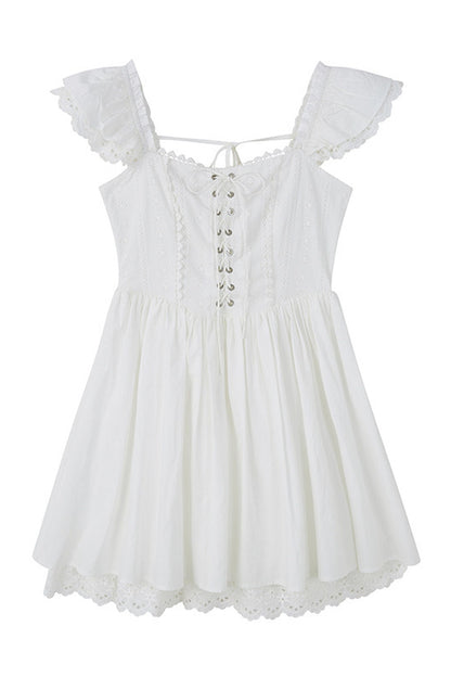 Jacquard Lace Patchwork Dress