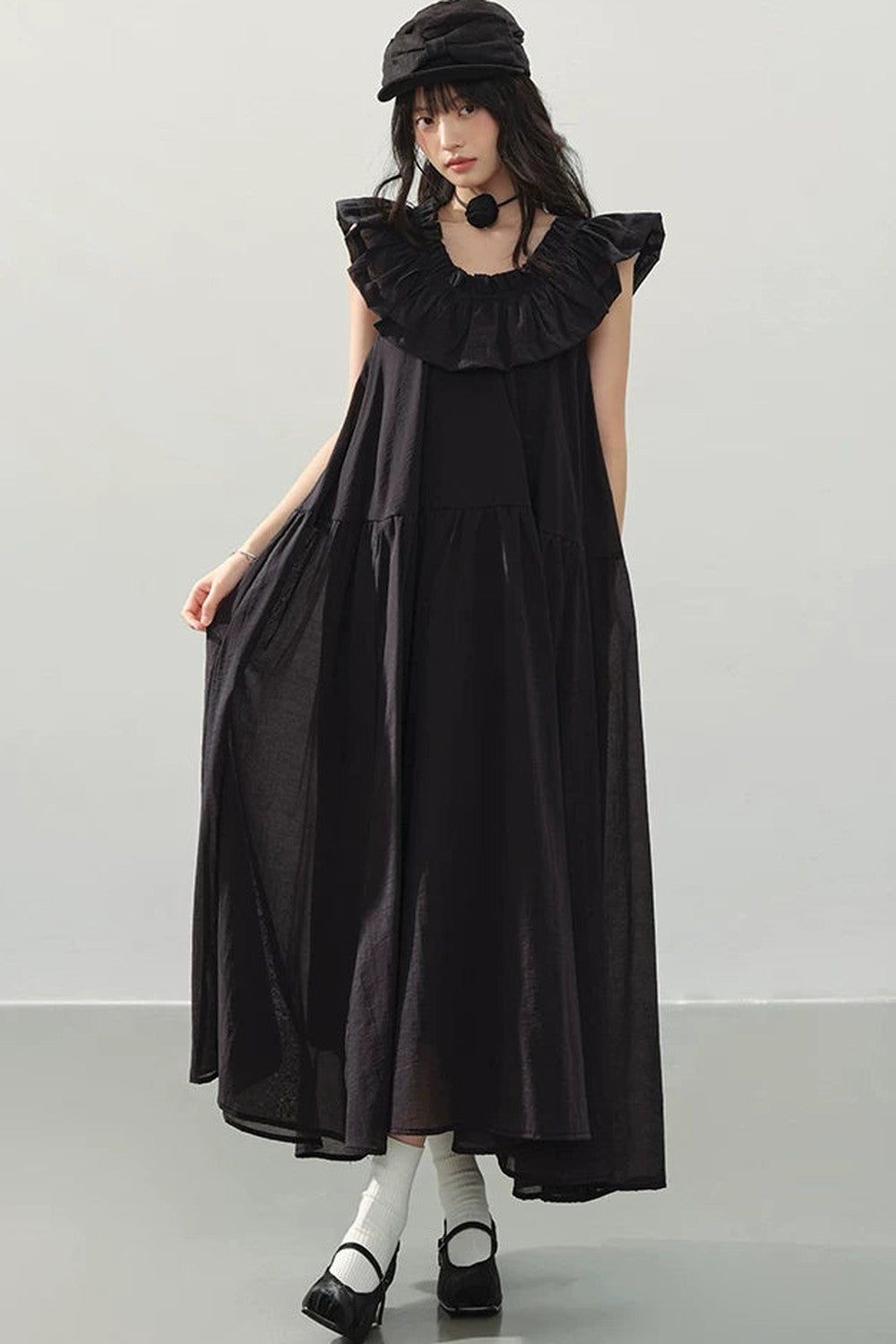 Old Dream Ruffle Dress