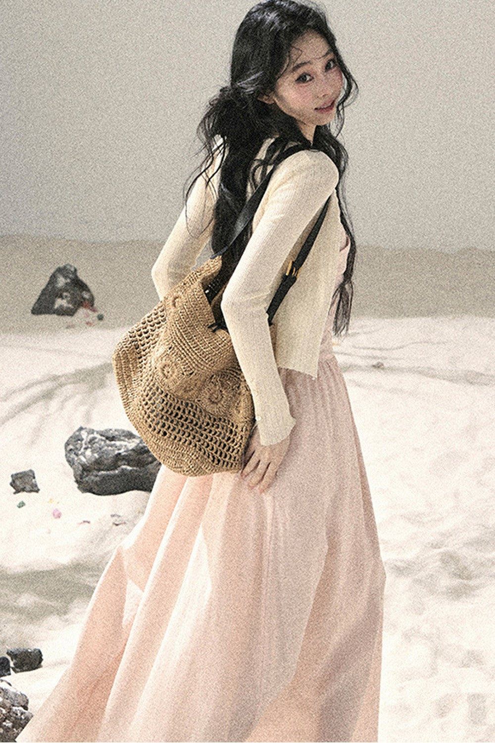 French Sun Protection Knit Cardigan Set