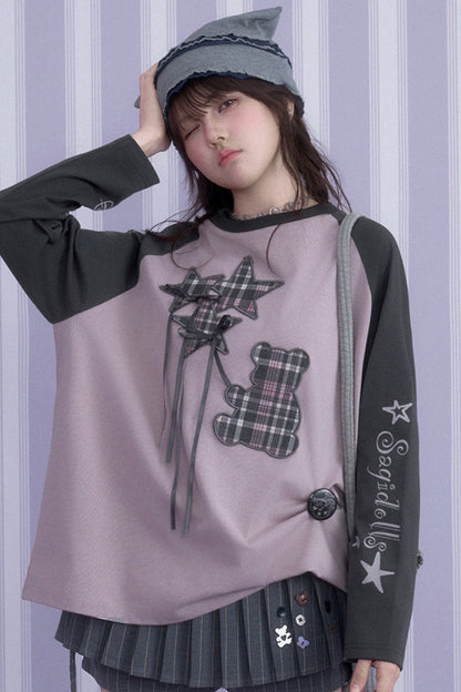 Raglan Sleeve Balloon Bear T-shirt