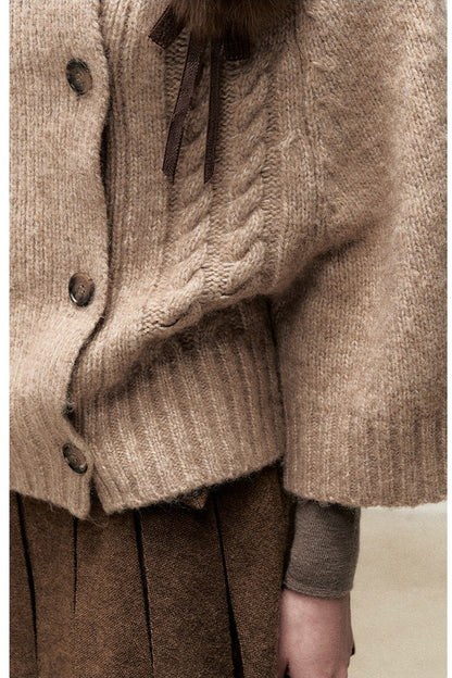 Double-Breasted Knit Jacket