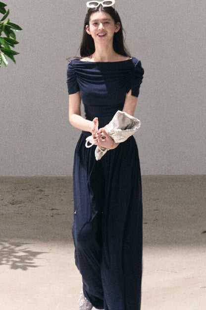 Lyocell Off-Shoulder Two-Piece Set-Up