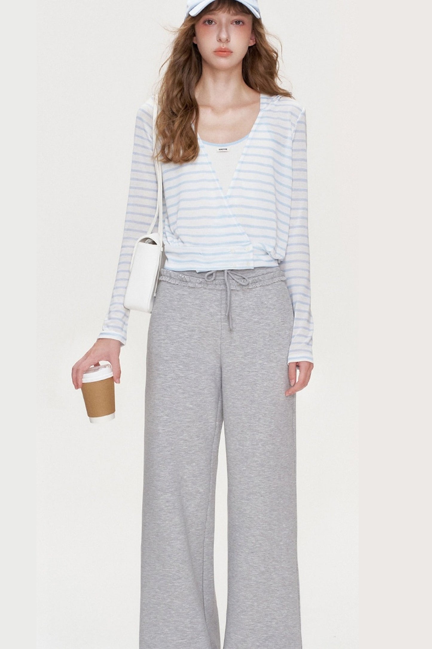 Cross V-Neck Layered Top