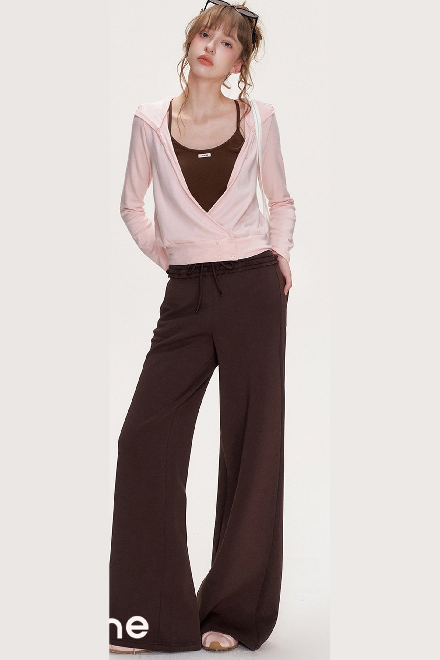 Cross V-Neck Layered Top