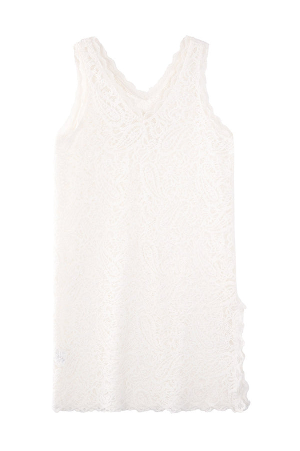 Paisley Cut-Out Lace Dress