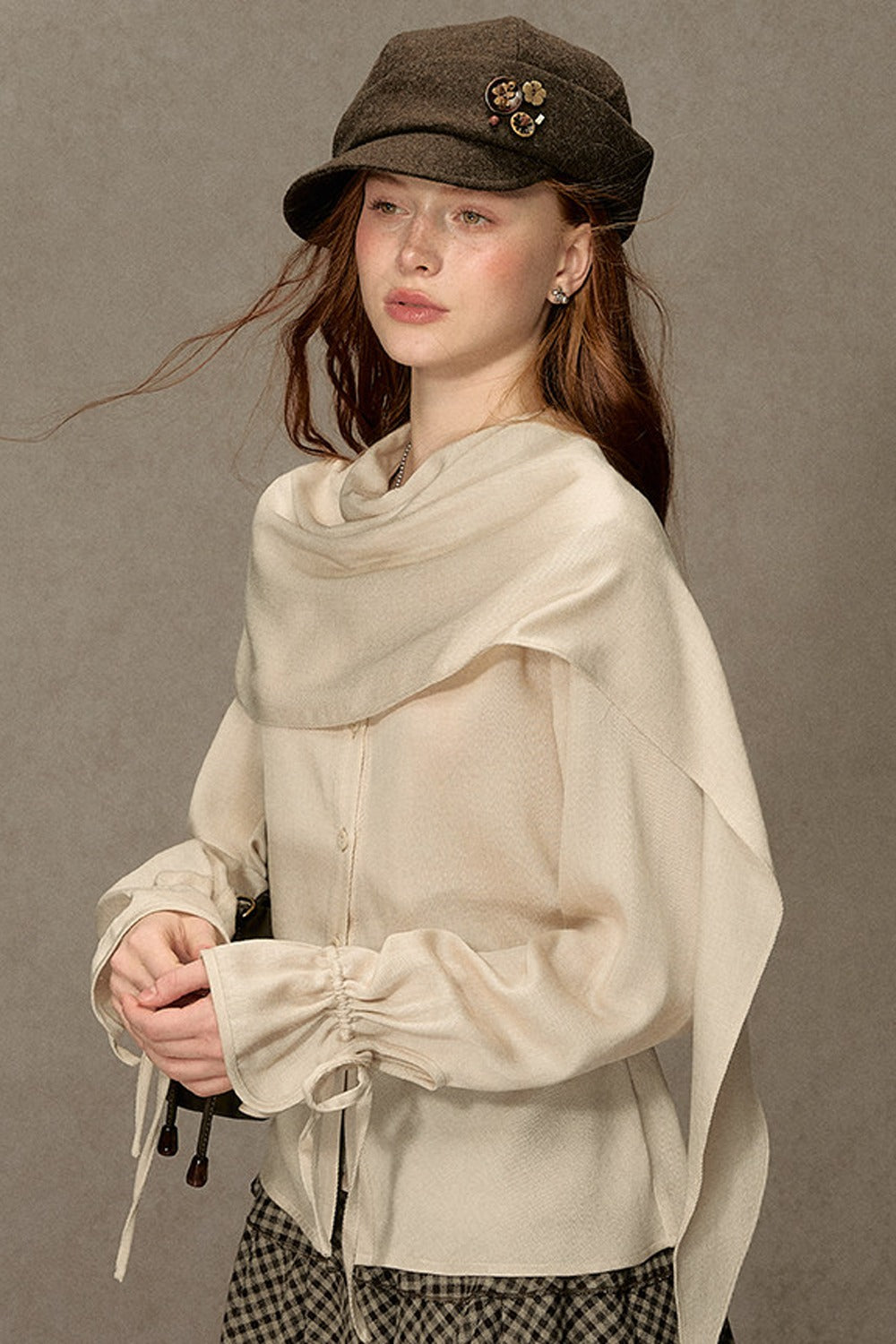 Beautiful and Relaxed Lyocell Cape Shirt