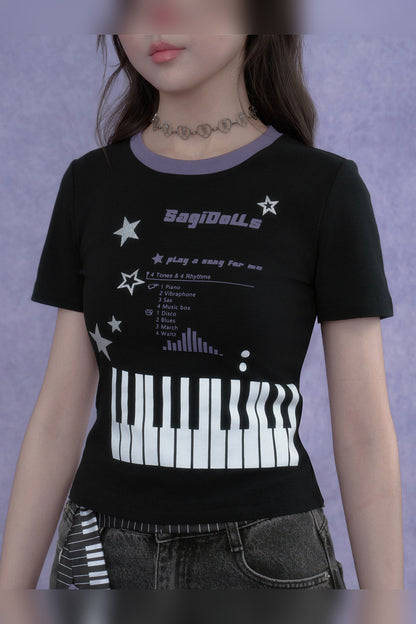 Two-Tone Millennium Music Top