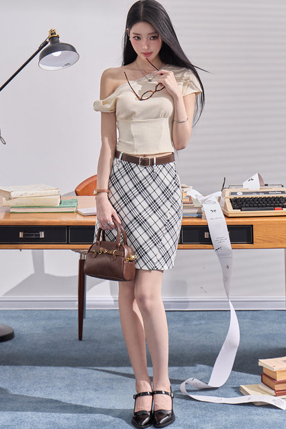 Daffodil Off-Shoulder Top and Skirt Set-Up