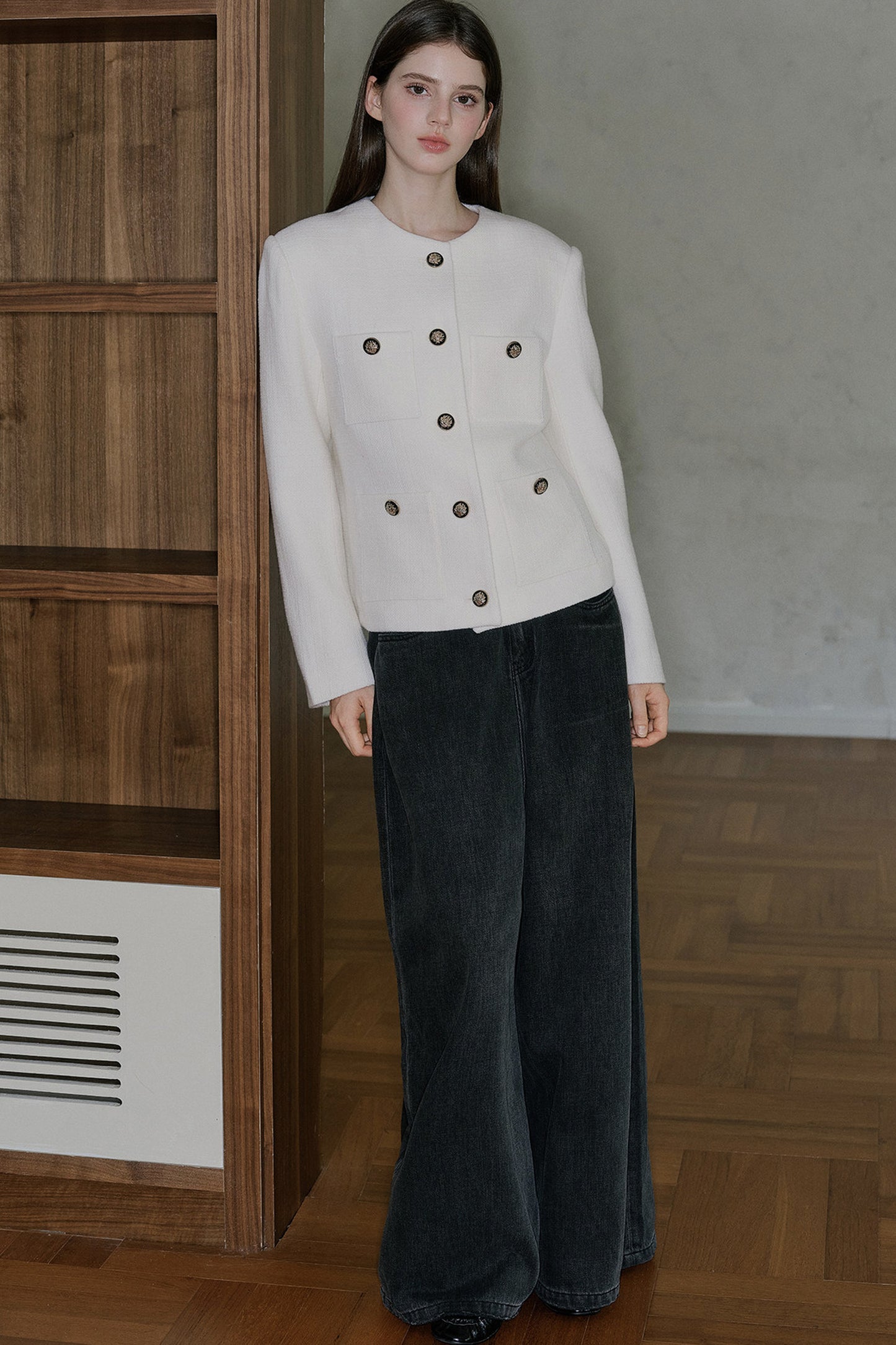 Pantaloni in denim a vita bassa