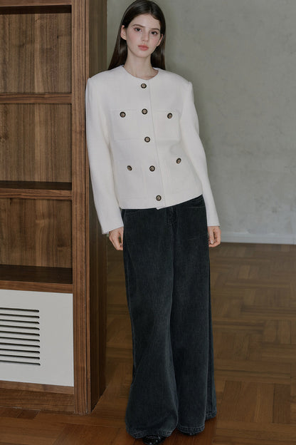 Pantaloni in denim a vita bassa