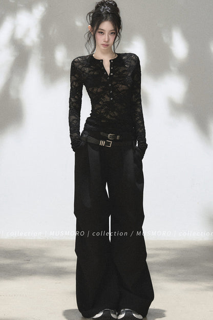 Loose Wide-Leg Trousers