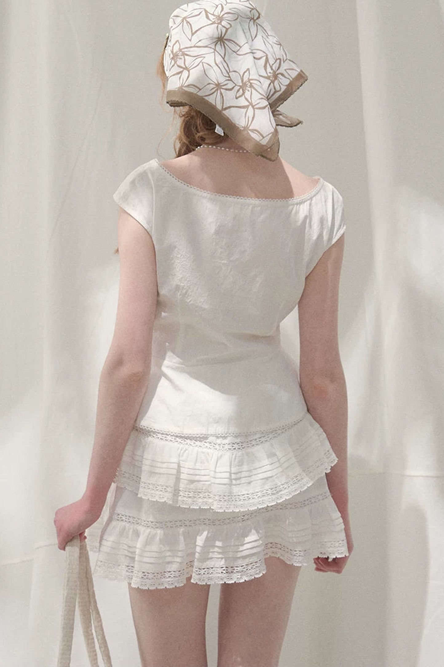 Camellia Moonlight Lace Blouse