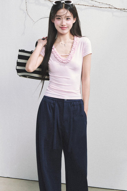 Blusa de lyocell con volantes Nube