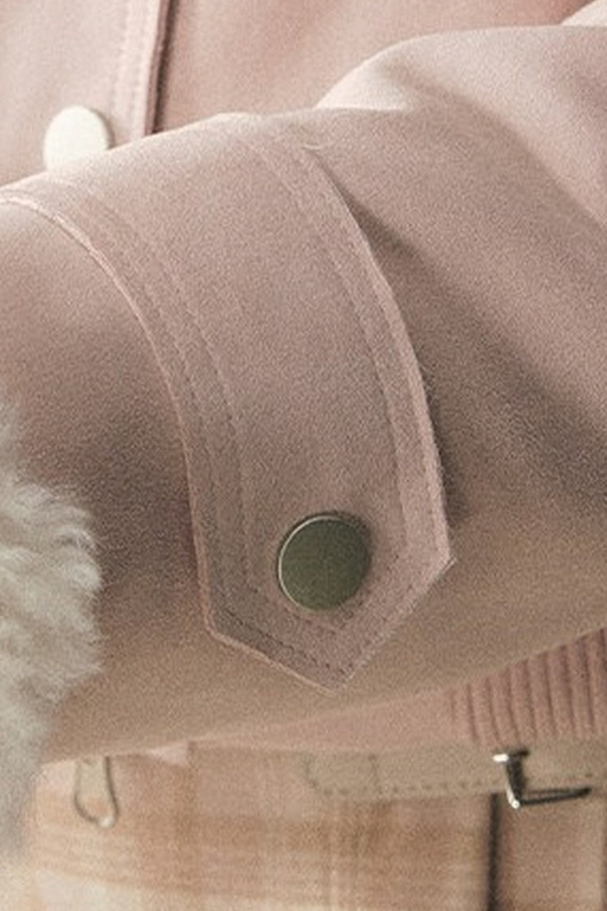 Embroidered Suede Fleece-Lined Jacket
