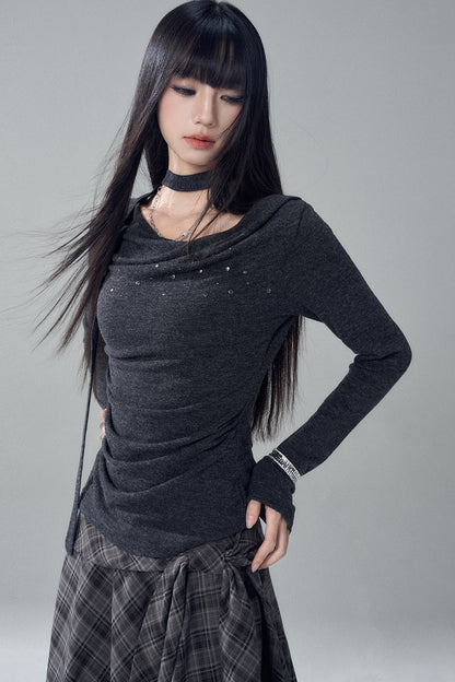White Long Sleeve Top