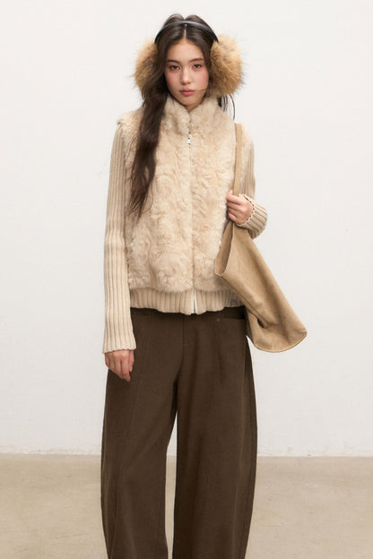Conjunto de pantalones de pierna ancha Coffee