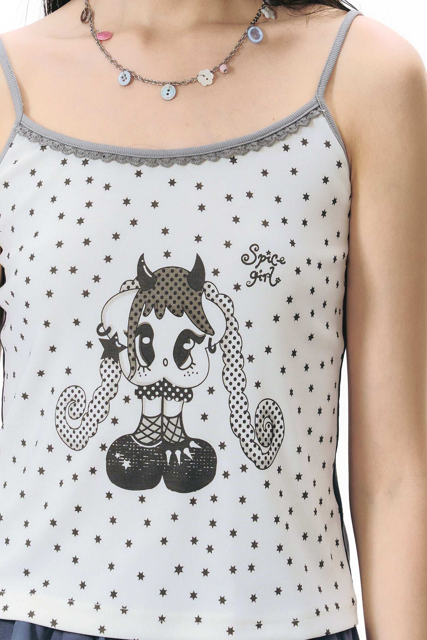 All-Over Print Color-Blocked Camisole