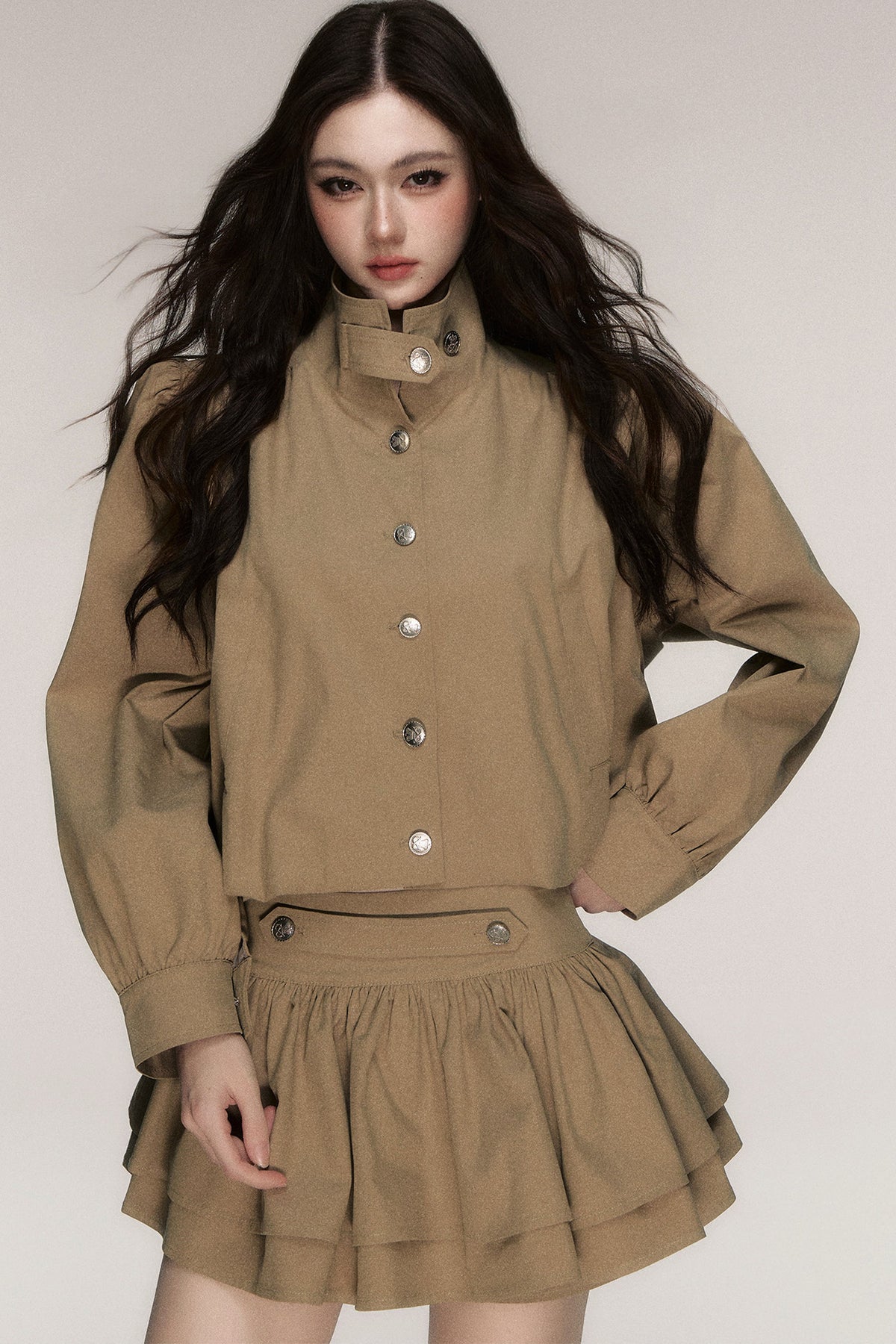 French Napoleon Style Short Jacket and Skirt Set-Up