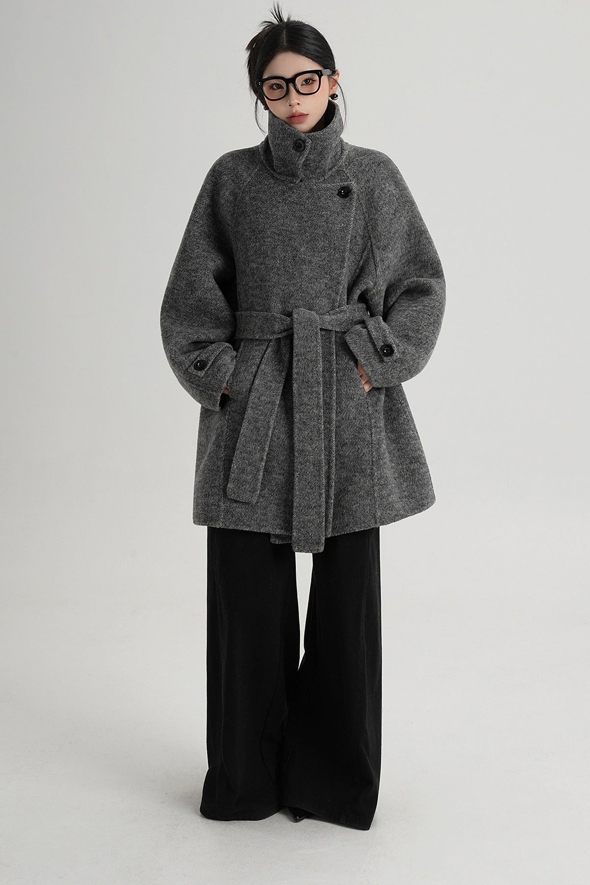 Mid-Length Double-Sided Wool Coat