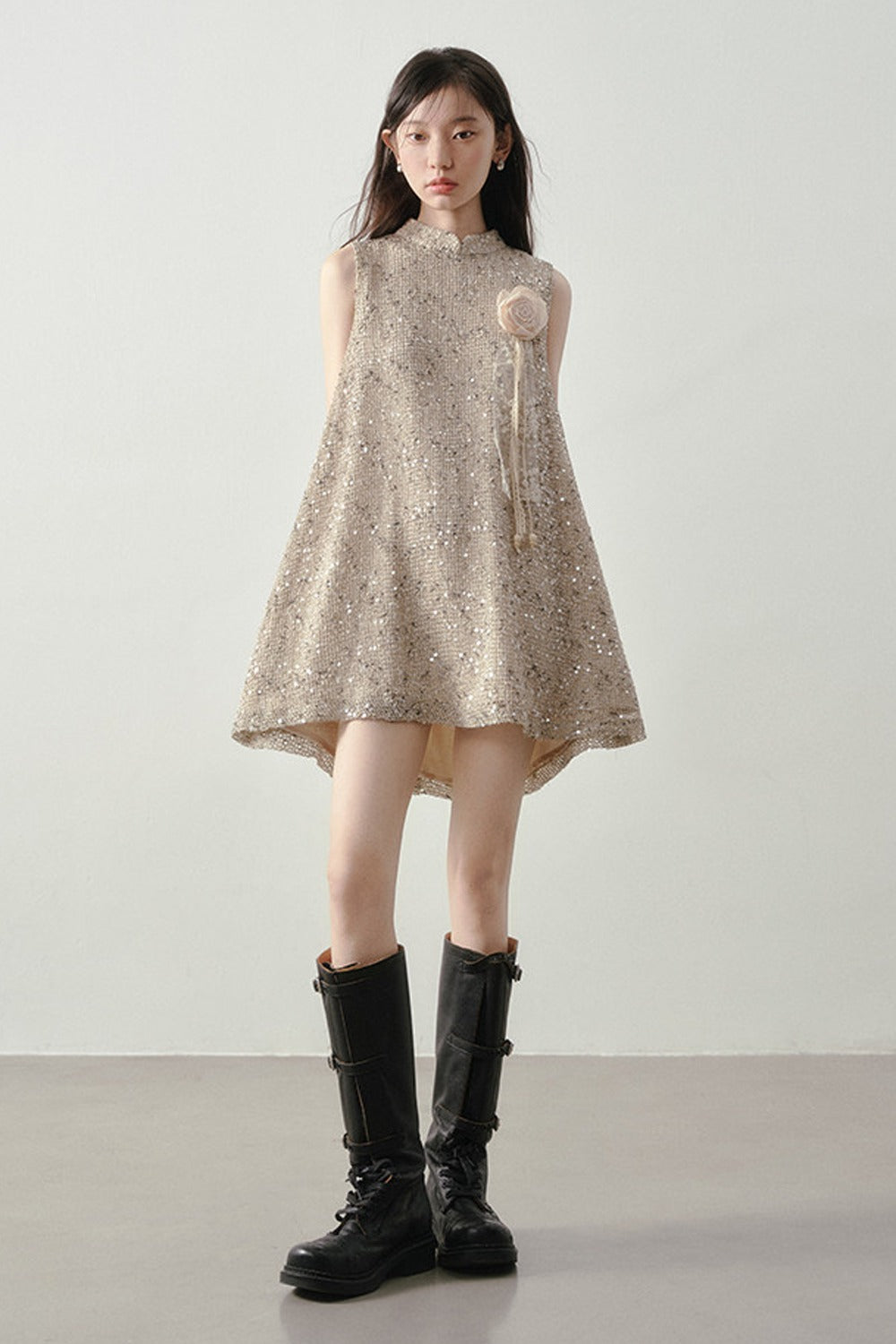 Champagne Gold Tassel Dress
