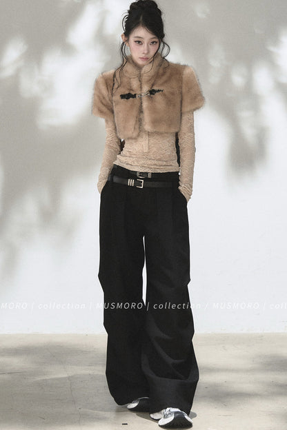 Loose Wide-Leg Trousers