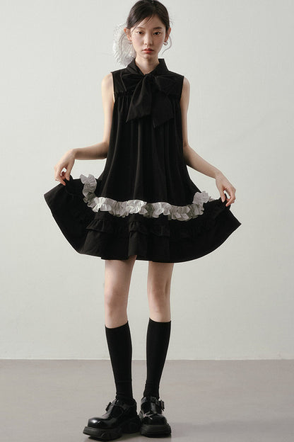 Hepburn schwarzes Spitzenkleid