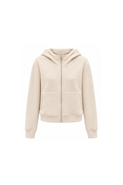 Zip Sweatshirt Jacket and Pants Set-Up