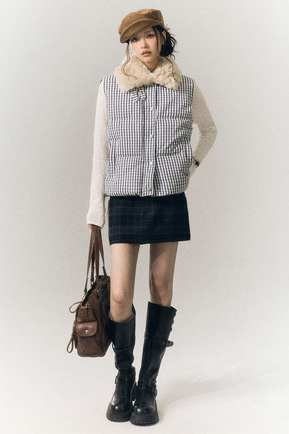 Stand Collar Padded Vest