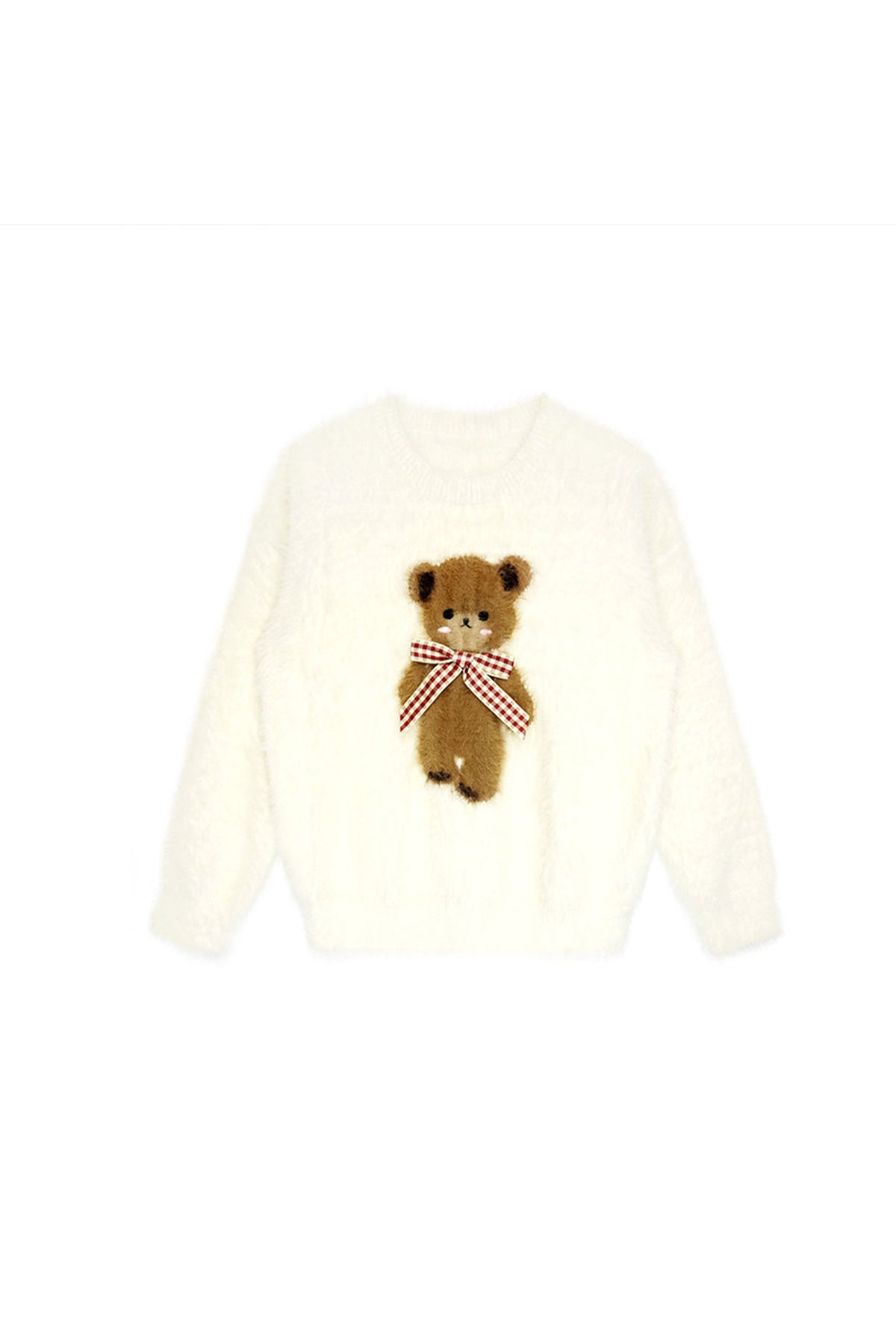 Mink Fur Bear Rabbit Knit Sweater