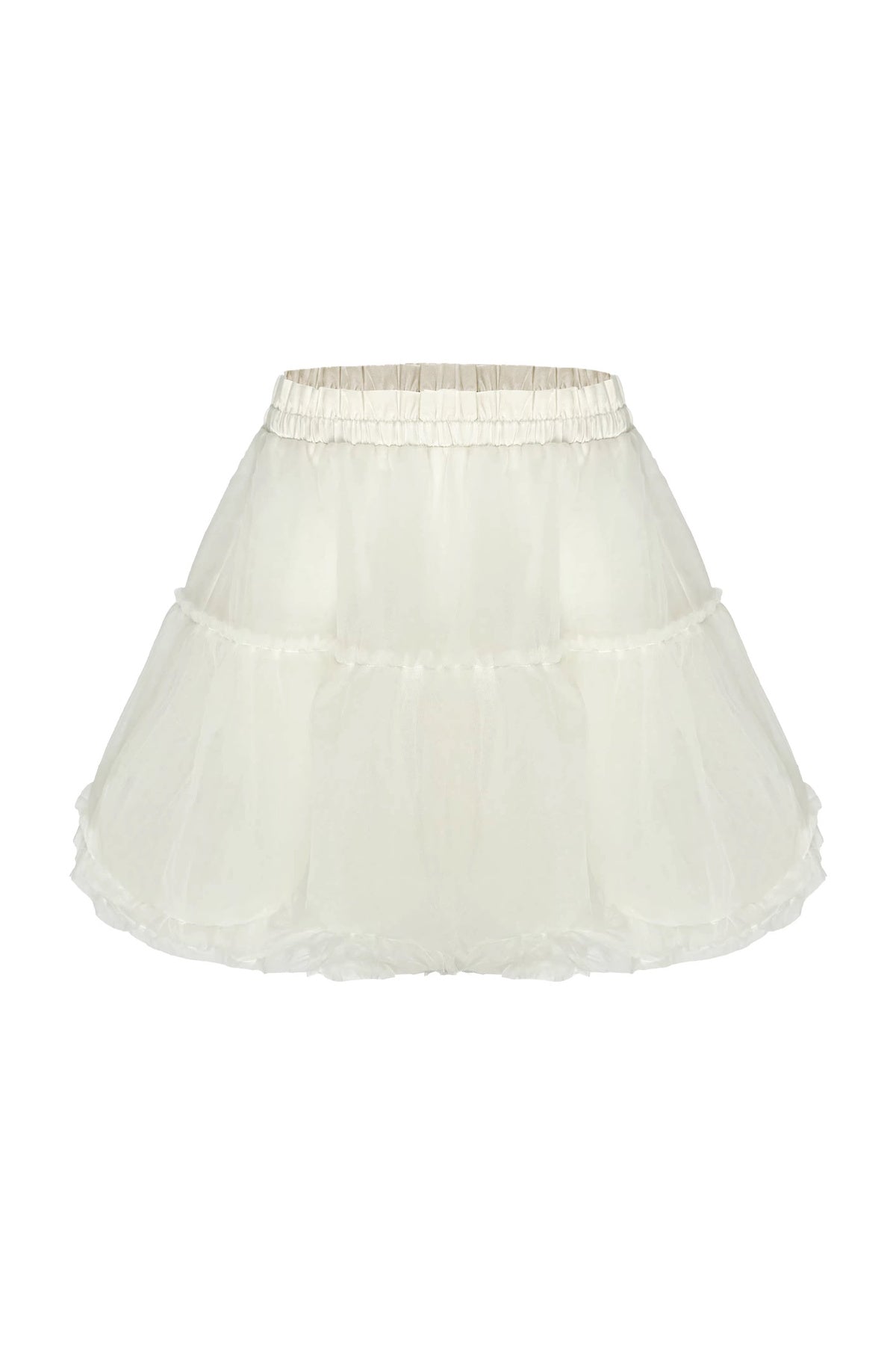 Lace Rhinestone Long Sleeve Cardigan and White Cake Skirt Set-Up