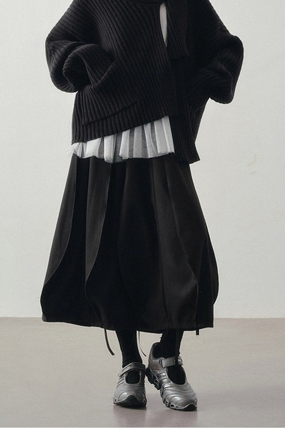 Loose Striped Knit Cardigan