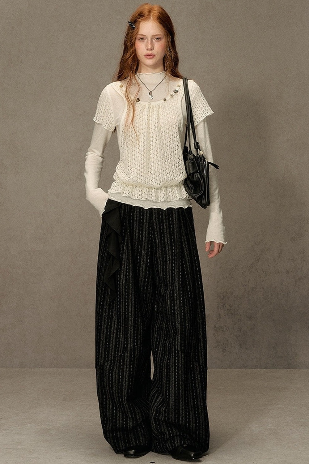 Sunset Wool Striped Pants