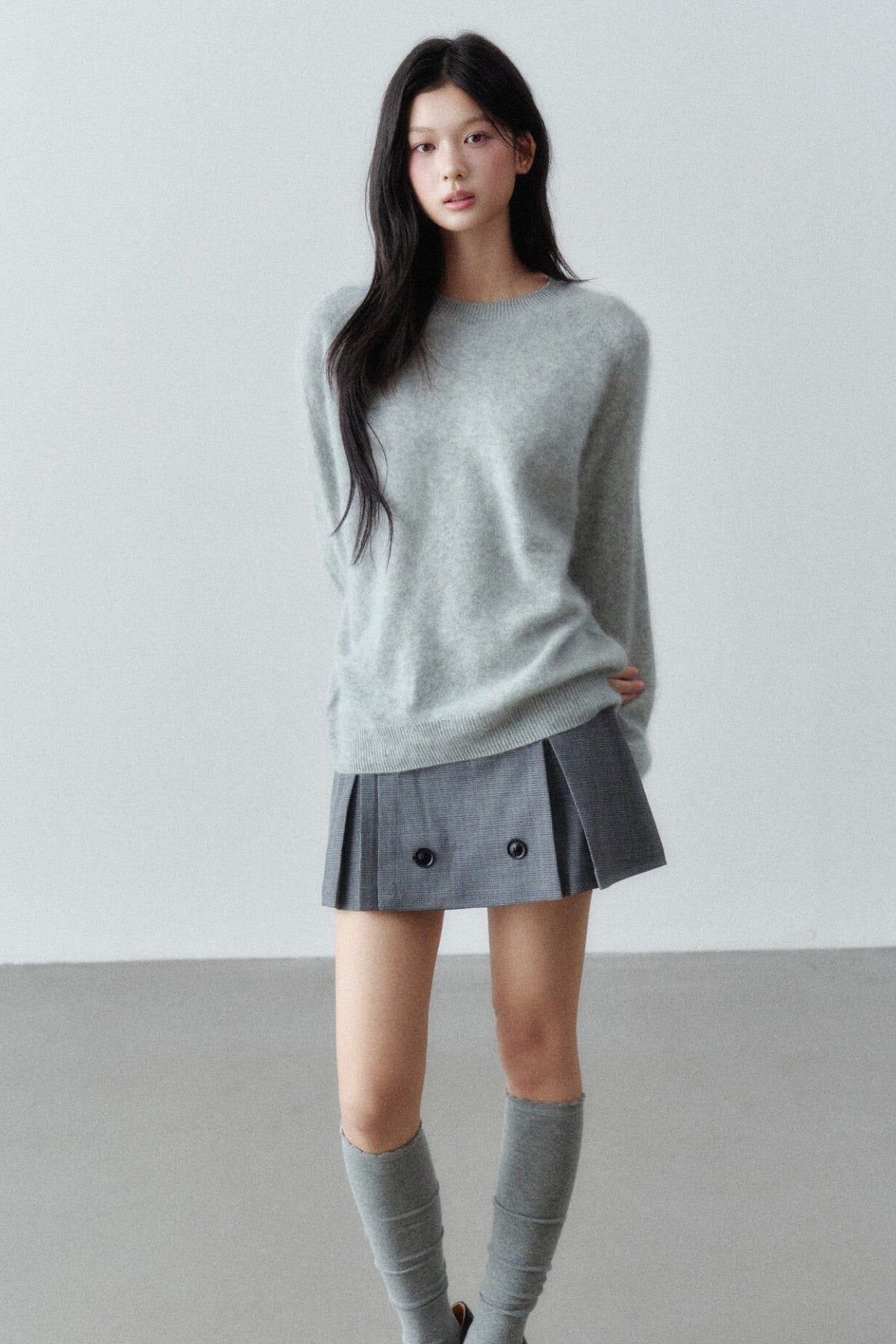 Brushed Cashmere Mulberry Silk Sweater