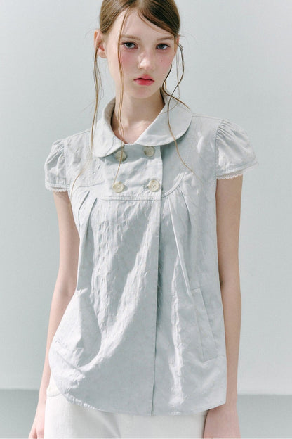 Cotton Polka Dot Doll Top