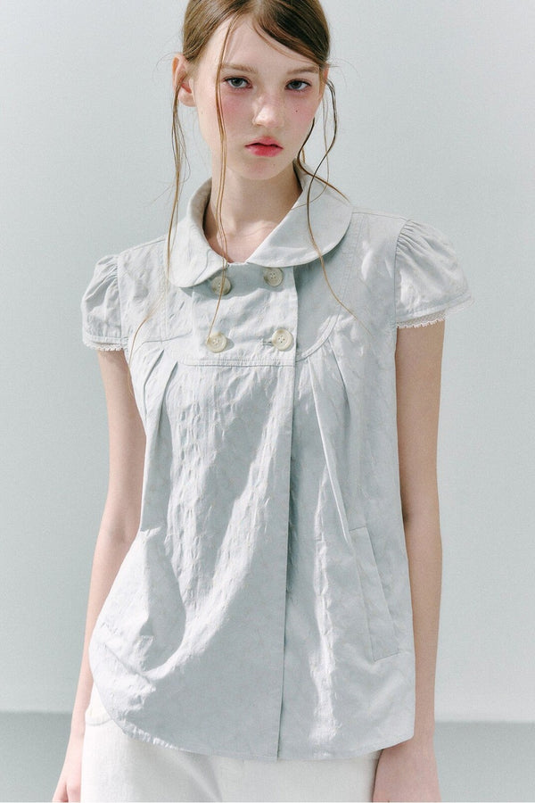 Cotton Polka Dot Doll Top