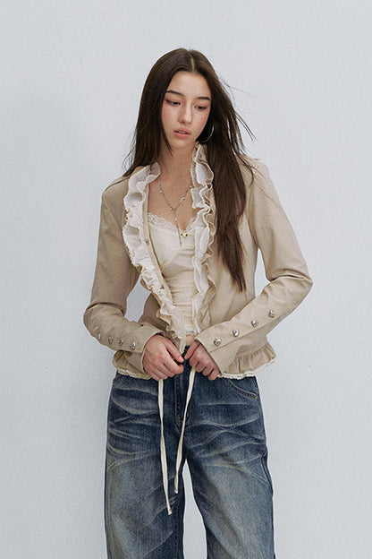 Pantaloni in denim sfumato retrò